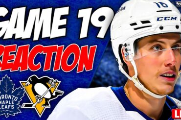 Maple Leafs vs Pittsburgh Penguins LIVE POST GAME | Game 19 REACTION