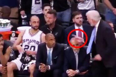 Manu Ginobili and Gregg Popovich share priceless moment