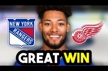 New York Rangers GREAT COMEBACK WIN Against Detroit Red Wings!