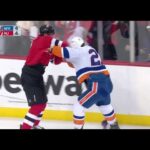 Anders Lee Takes MASSIVE Hit From Brendan Smith Then They Fight Each Other