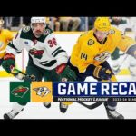 Wild @ Predators 11/30 | NHL highlights 2023