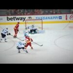 Dillon Dube Pots The 2-0 Calgary Goal Beating James Reimer Up High