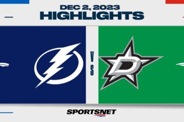 NHL Highlights | Lightning vs. Stars - December 2, 2023