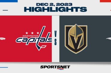 NHL Highlights | Capitals vs. Golden Knights - December 2, 2023