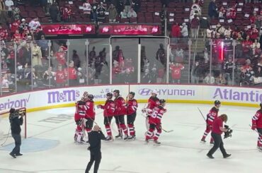 NJ Devils Defeat Buffalo Sabres 7-2 IN ARENA CAM End Of Game Celebration 11/25 #njdevils