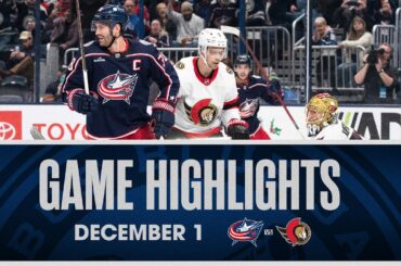 Elvis Merzlikins makes 41 SAVES in Blue Jackets 4-2 victory 🔥| Game Highlights (12/1/23)