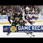 Blue Jackets @ Bruins 12/3 | NHL highlights 2023