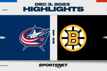 NHL Highlights | Blue Jackets vs. Bruins - December 3, 2023