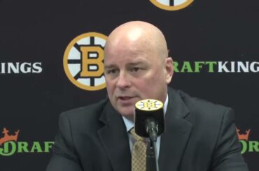 Jim Montgomery Bruins Post Game Press Conference