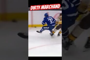 Dirty Marchand on Liljegren Maple Leafs vs Bruins #shorts