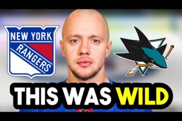 New York Rangers OFFENCE Was DOMINANT Against San Jose Sharks!