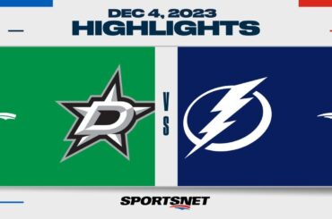 NHL Highlights | Stars vs. Lightning - December 4, 2023