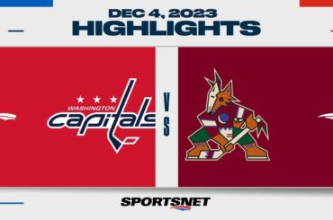 NHL Highlights | Capitals vs. Coyotes - December 4, 2023