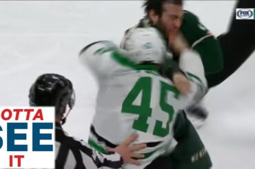 GOTTA SEE IT:  Roman Polak Throws Bombs At Luke Kunin's Face, Both Men Battered And Bloodied