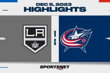 NHL Highlights | Kings vs. Blue Jackets - December 5, 2023