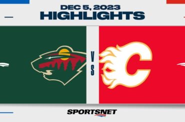 NHL Highlights | Wild vs. Flames - December 5, 2023