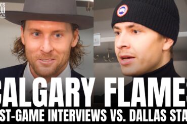 Blake Coleman & Yegor Sharangovich React to Calgary's Win vs. Dallas, Coleman's Dallas Homecoming