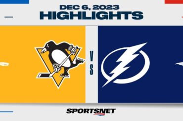 NHL Highlights | Penguins vs. Lightning - December 6, 2023