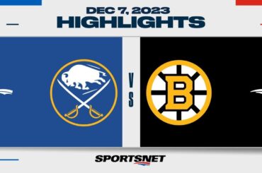 NHL Highlights | Sabres vs. Bruins - December 7, 2023