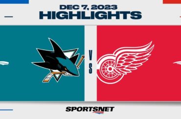 NHL Highlights | Sharks vs. Red Wings - December 7, 2023