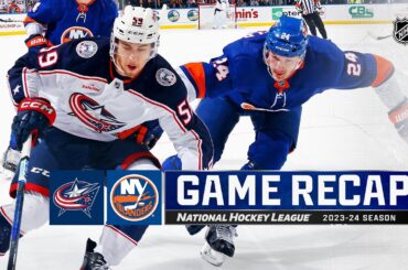 Blue Jackets @ Islanders 12/7 | NHL Highlights 2023