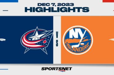 NHL Highlights | Blue Jackets vs. Islanders - December 7, 2023