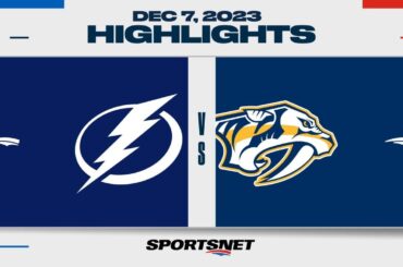 NHL Highlights | Lightning vs. Predators - December 7, 2023