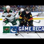 Wild @ Canucks 12/7 | NHL highlights 2023