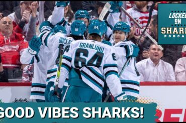 THE GOOD VIBES SHARKS ARE BACK AFTER A 6-5 OVERTIME WIN AGAINST THE DETROIT RED WINGS