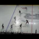 Laval Rocket's Jakub Dobeš makes a great save vs. Hartford Wolf Pack's Matt Rempe 12/8/23