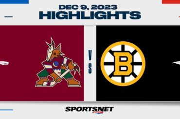 NHL Highlights | Coyotes vs. Bruins - December 9, 2023