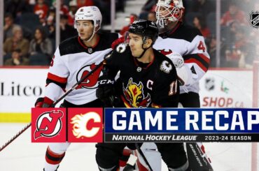 Devils @ Flames 12/8 | NHL Highlights 2023