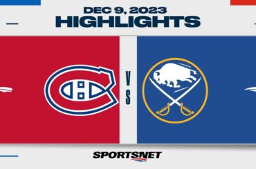 NHL Highlights | Canadiens vs. Sabres - December 9, 2023