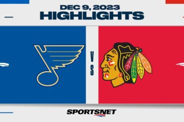 NHL Highlights | Blues vs. Blackhawks - December 9, 2023