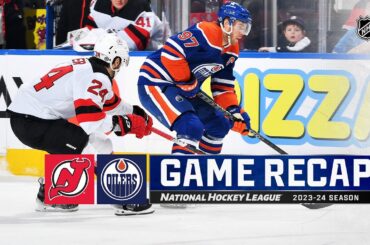 Devils @ Oilers 12/10 | NHL Highlights 2023