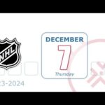 NHL Dec 7, 2023 : Standings ‧ Game Recaps ‧ Schedule