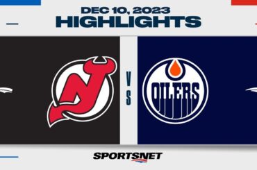 NHL Highlights | Devils vs. Oilers - December 10, 2023