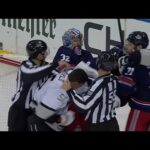 LA Kings Vs New York Rangers Scrum