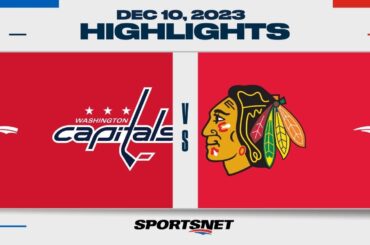 NHL Highlights | Capitals vs. Blackhawks - December 10, 2023