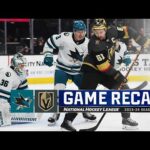 Sharks @ Golden Knights 12/10 | NHL highlights 2023