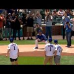 NHL prospect Nolan Patrick tosses first pitch