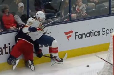 Nick Cousins HAMMERS Erik Gudbranson, Gudbranson Doesn't Like It And Chaos Erupts