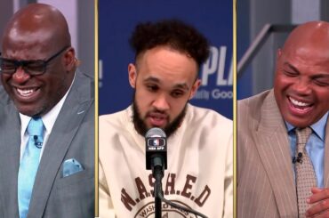 Shaq and Chuck won't stop roasting Derrick White's hairline 😭