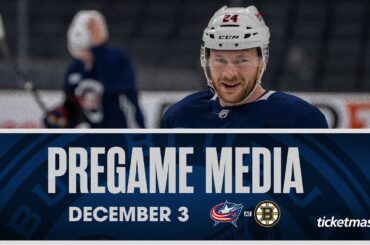 Mathieu Olivier learned to chirp at a young age 😂 CBJ Dads Share Memories | Pregame Media (12/3/23)