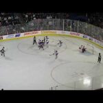 Turner Elson of the Hartford Wolf Pack scores vs. the Laval Rocket 12/8/23