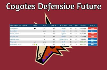 A Look at the Coyotes Defensive Future