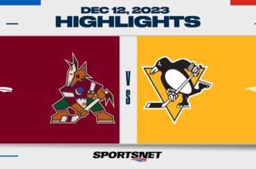 NHL Highlights | Coyotes vs. Penguins - December 12, 2023