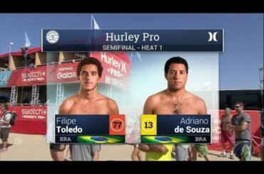 Filipe Toledo vs. Adrinao de Souza- Semifinals - 2015 Hurley Pro at Trestles