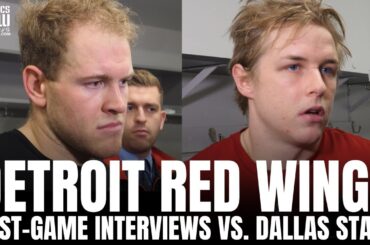 Andrew Copp & Jonatan Berggren React to Detroit Red Wings Loss vs. Dallas, Impressions of Stars