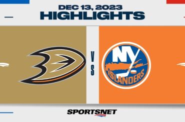 NHL Highlights | Ducks vs. Islanders - December 13, 2023